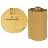 3M Stikit Gold Paper Disc Roll 216U Paper PSA Attachment Aluminum Oxide 5 Diameter P240 Grit Gold (P