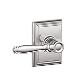 Schlage F10BIR625ADD Polished Chrome Birmingham Passage Door Lever Set with the Decorative Addison R