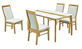 関家具 ダイニングセット ライトブラウン 幅135×奥行80×高さ70cm ダイニング5点セット 171361