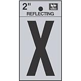 hy-ko rv-25 / Xビニールself-stick Reflective with文字X、2、"ブラック