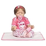 Domybest 子供玩具 人形の赤ちゃん 女の子 ままごと リアル NPK シリコン製 ソフトビニール製 ベビー ケア レーニング 着せ替えの人形服 可愛い プレゼント 出産祝い 55cm