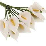 B Blesiya ミニ造花　オランダカイウユリ　ホワイト　約28８個　　素晴らしい