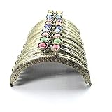 【ノーブランド品】アンティーク風がま口 口金 10色セット カラフルな大玉がおしゃれ 手芸用品 8.5cm