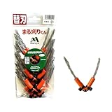 ムロヤ 万能ブラシ草刈り刃 万能強化コード まる刈りくん プロ用強化特殊ナイロンコード使用 (専用替え刃 10本 クリスタルドラゴン) CD4TW4