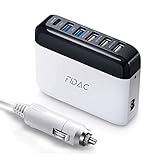FIDAC シガーソケット カーチャージャー PD3.0 QC3.0 : USB 急速充電 PD 車載充電器 5ポート 86W 6口 （ USB-C PD3.0 1口、USB QC3.0 2口、USB AUTO 3口 ） 12V/24V車対応 FD686C