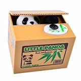 クリエイティブかわいいStealingコインLittle Panda Bamboo貯金箱保存銀行保存ポットお金ボックス^。