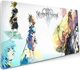 キングダムハーツ Kingdom Hearts マウスパッド 大型 超大型 光学式 レーザー式に対応 ラバー素材採用 水洗い 滑り止め 耐久性が良い おしゃれ マウス用パッド キーボードパッド デスクマット ズ オフィス/自宅兼用(900×400×3Mm)