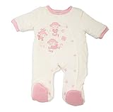 Girls Baby Pink/Cream Padded All In One Suit Cute Fluffy Tiny Sheep Design (Tiny Baby) by Baby Best 