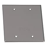 Sigma Electric 14340 2-Gang Rectangular Stamped Cover, Grey [並行輸入品]