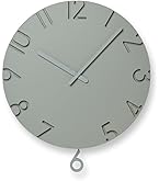 Amazon.co.jp: レムノス 掛け時計 カーヴド ウッドバーチ アナログ