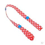D DOLITY おもちゃ締め　ベビーカー　ストラップ　おしゃぶりクリップ　ハンガー　フック　2個　レッド　高品質