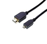 HDMI Micro HDMI 変換ケーブル Ver1.4 イーサネット、3D、フルHD対応 (1m)