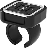 マルチメディアリモコン Bluetoothリモコン ワイヤレス ハンドル メディアボタン 車載用 音楽の再生/停止 自撮りシャッター機能付き IPX4防水 bluetoothリモートコントロール スマホ メディアボタン 車 マルチメディアリモコン メディアボタン (A)