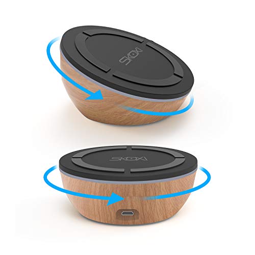 ワイヤレス充電器 Qi 10W 急速充電 SKOXI 回転可能な【Qi認証】10W / 7.5W /5W 無線充電器 iPhone XS Max/XS/XR/X/iPhone 8/8 plus/Galaxy S10/S10E/S10+/S9/S9+/S8/S8+/Sony xperia xz2/xz3+など、その他Qi対応機種