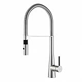 Kraus KPF-2730CH Modern Crespo Single Lever Commercial Style Kitchen Faucet with Flex Hose, Chrome b