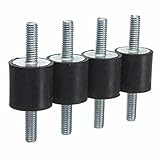 4pcs rubber mounts 20mm x 20mm m6 rubber vibration isolator