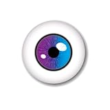 マニアックコレクション(maniac collection) 缶バッチ 目玉 44mm ハロウィン 使い方色々 ワンポイント どこにでも 目 瞳 単眼 汎用 リアル 缶バッジ(グラデ)