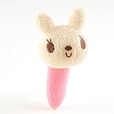 シシュノン がらがら ニギニギ ステック うさぎ 日本製 11cm 中ピンク
