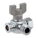 カクダイ 三方ボール切替弁 片ナットつき 650-205-13