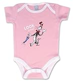 Trend Lab Dr. Seuss Bodysuit, Cat In The Hat, Pink, 0-3 Months by Trend Lab [並行輸入品]