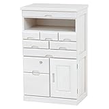 FAX台 収納家具 チェスト 木製家具 ホワイト