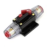 uxcell フューズホルダー　12V 80A　自動車　回路遮断機　保護　ブラック　レッド