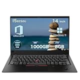 【レノボ 中古ノートパソコン】Thinkpad x1 carbonインテル Core i5 8250U /14インチFHD /メモリ8GB/Windows 11 Pro/MS Office 2019/WEBカメラ内蔵/Wi-Fi＆Bluetooth/HDMI＆USB3.0対応/ 在宅勤務・ビジネス・学習向け/無線マウス、Bluetoothイヤホン無料サービス (SSD1000G)