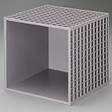 ダイスボックス 小物入れ 収納ボックス キューブボックス 完成品 オープン 1段 同色 おしゃれ グレー 2個組 送料無料【メーカー 自社製造 日本製】