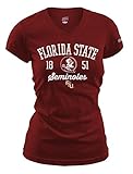 NCAA Florida State Seminoles女性用フィットCollegiate基本的なロゴVネックTee S ホワイト