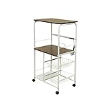 コンセント付レンジ台 DX キャスター付　ウオールナット TX-07WAL