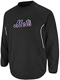 ニューヨーク・メッツMajestic Authentic Therma Base Techフリースビッグ＆トールサイズブラック 3L