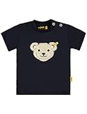 (シュタイフ) Steiff 刺しゅう入り 半袖 Tシャツ 子ども用 (86cm/18M, 濃紺) [並行輸入品]