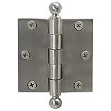 ソリッド真鍮ほぞ穴ヒンジボールフィニアル 3-1/2 Inch DH909297-3.5BN