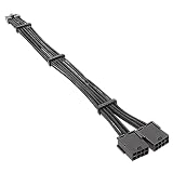 12ピン - デュアル 8ピン PCIe GPU 電源延長ケーブル RTX30 シリーズ用 電源コード 30cm 11.8インチ グラフィックスカード RTX3070 RTX3090 12PIN デュアル 8PIN メス