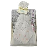 めんぷます田 【ギフトセット】 フルセット ケット:もめん色+湯上り/沐浴:ベイビー! +ハンカチ:母さんカッケー!