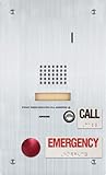 Aiphone Corporation IS-SS-2RA Flush Mount Audio Door Station with Standard and Emergency Call Button