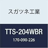 スガツネ工業 ドア用金物 フランス丁番 精密肉厚丁番 TTS-204WBR 1