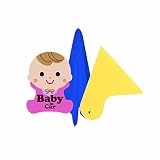 YELIFES セーフティーサイン Baby in car 夜間 反射 車 ステッカー 赤ちゃん ステッカー プレート パープル Y8818-8