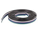 XDiscount ジャンプワイヤ 6 ピンリボンケーブル プラスチック製 カラフル 1.27mmピッチ 2m の長さ