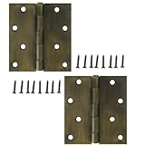 Stanley 821 – 223 4 Inch Squareコーナードアヒンジアンティーク真鍮( Pack of 2 )