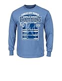 MLB Kansas City Royalsメンズ長袖ベーシックTシャツ, Large , Blue