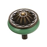 Perfeclan 陶器製　家具　取っ手　ラウンド　キャビネット　プルノブ　実用的　便利性　多色選べる　 - 緑