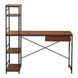 岩附 パソコンデスク ラック付き 幅120cm iデスク ラック付きデスク PCデスク IWP-120