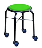 キャスタースツール ボンLCS-445グリーン/ブラック