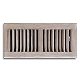Truaire C168-OUF 04X12(Duct Opening Measurements) Solid Oak Floor Grille 4-Inch by 12-Inch Solid Oak