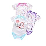 兎/カップ/花模様　赤ちゃん服/ベビー服　3枚入り　綿　男女兼用　かわいい　ベビー服　おしゃれ　赤ちゃん服　女の子　４サイズ　新生児　子供服　男の子　0-12月 (9M, 写真のように)