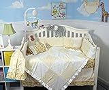 New Yellow Minky Dot Chenille 14 pcs Baby Crib Bedding Set by SoHo Designs