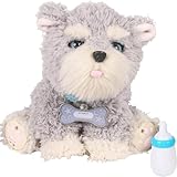 マイドリームパピー ラッフルズ（コンセント接続タイプ・パッケージなし）動く ぬいぐるみ シュナウザー ５種類以上の動きと鳴き声 犬 イヌ