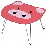 アニマルミニテーブル(サイドテーブル) 【ぶた柄】 幅34cm×奥行30cm×高さ19.5cm