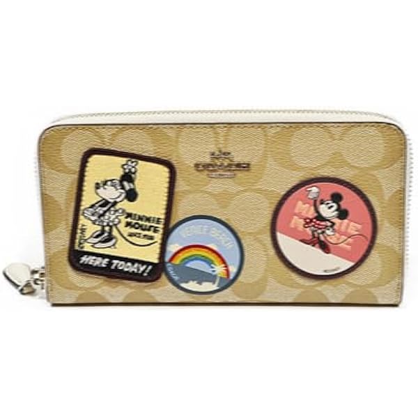 COACHコーチディズニーコラボ ミッキーマウス シグネチャー ファスナー長財布 COACH コーチ 長財布 ディズニー コラボ ミッキーマウス パッチ